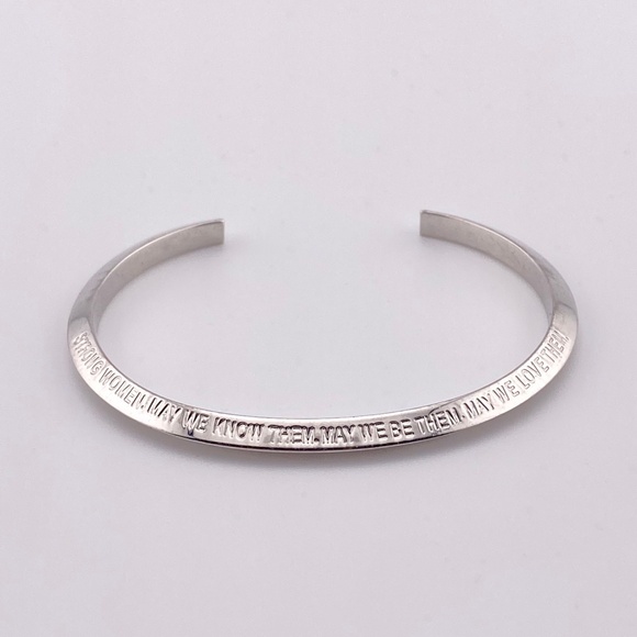 5/$20 Stella Valle Strong Women May We Know Them Silver Bracelet - Picture 3 of 12